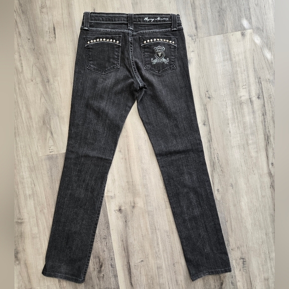 Flying Monkey Black Denim Jeans Size 9 - Picture 4 of 13